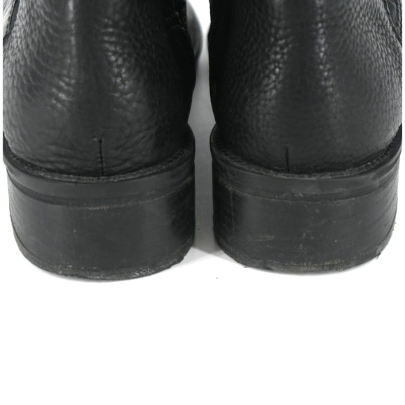 Pedro Garcia | Black Leather Nylon Draw String Boots Size 10 - Picture 9 of 11